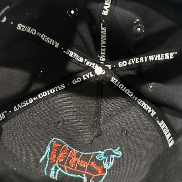 Black Cap with Colorful Cow Embroidery - Picture 3 of 3